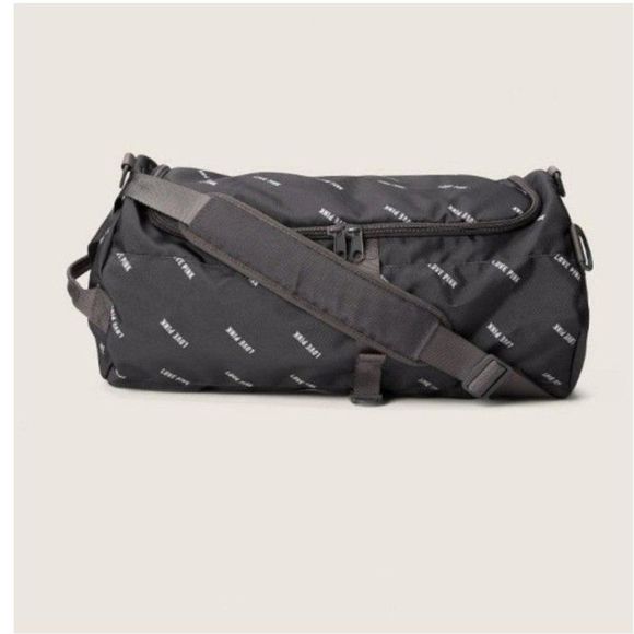 PINK VS Black & White Convertible Dufflebag Backback Zipper Closure - Picture 1 of 3
